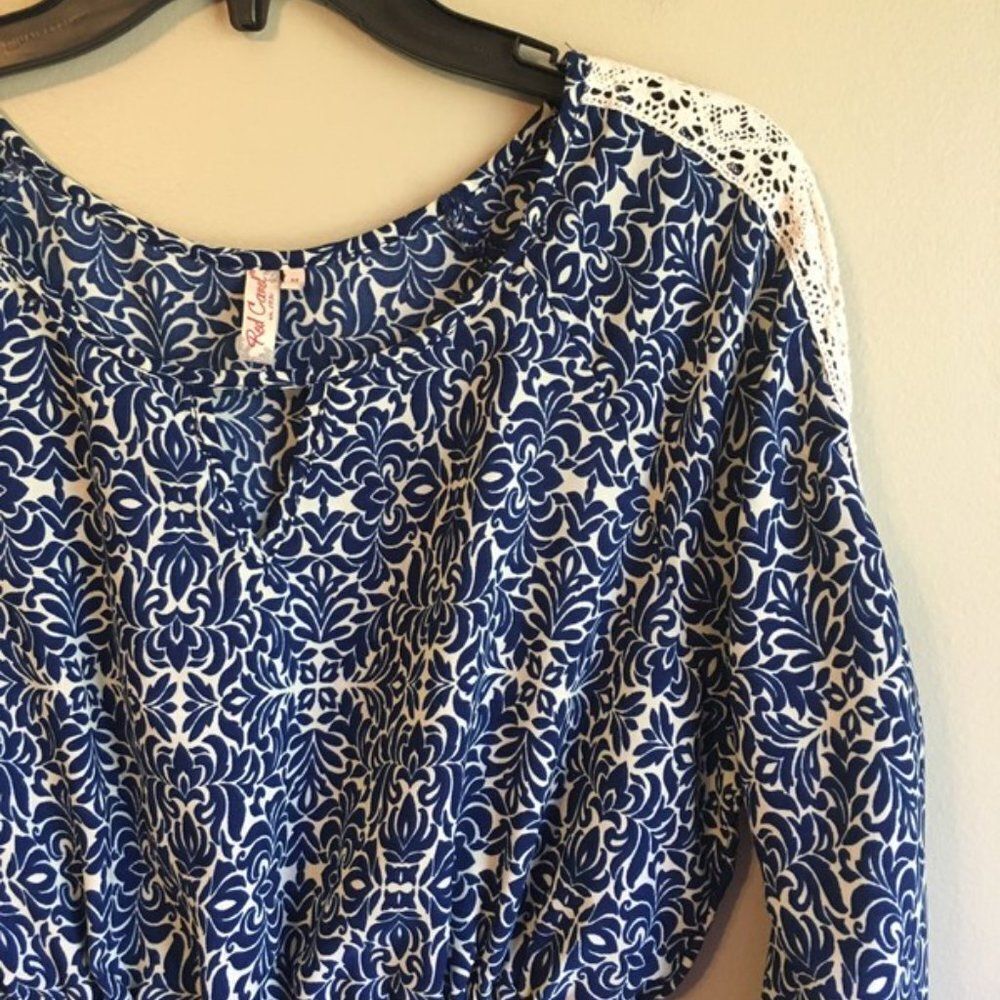 Red camel medium blue dress‎ - Picture 3 of 4